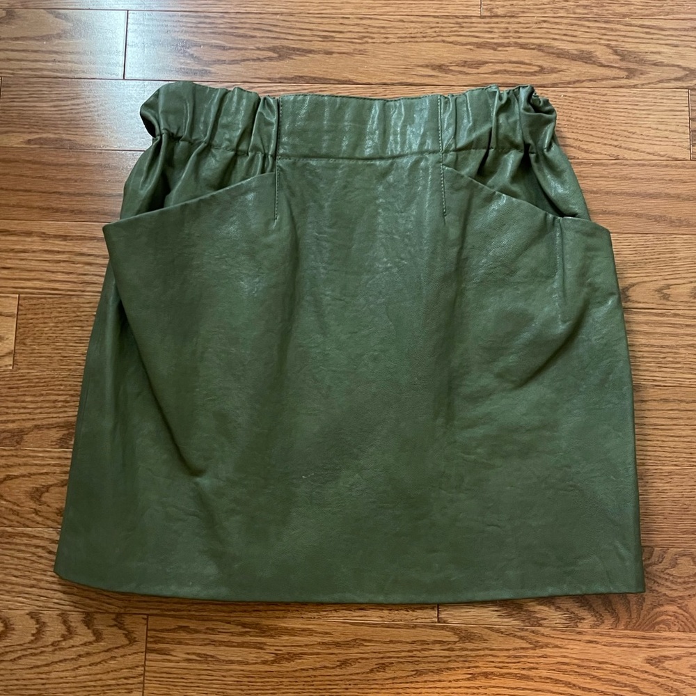Zara Faux Leather Mini Skirt